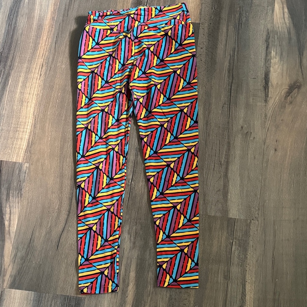 LuLaRoe Vibrant Geometric Leggings
